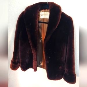 VINTAGE 60s Fur Coat Jordan’s Furs Women's Size Small ● RARE VTG RETRO Jacket